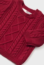 Mayoral Cherry Braided Sweater