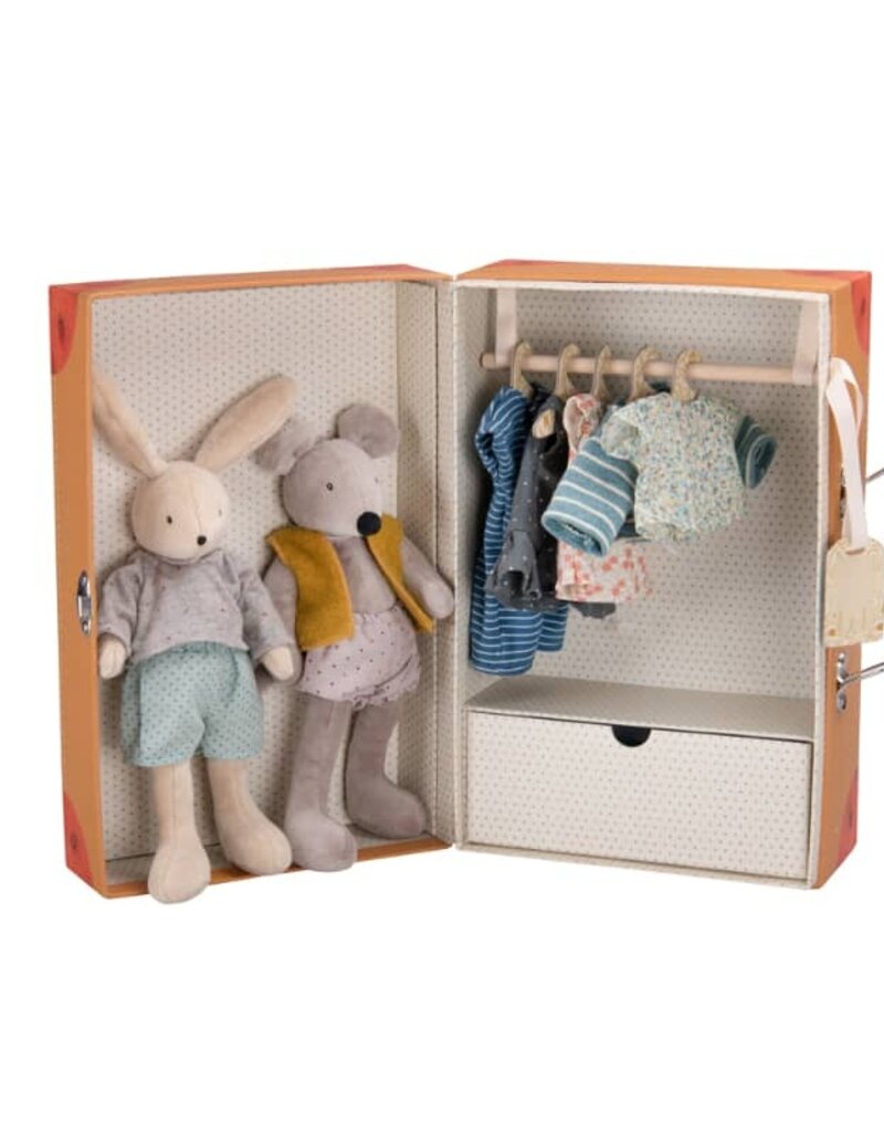 Speedy Monkey Suitcase - Rabbit & Mouse Wardrobe