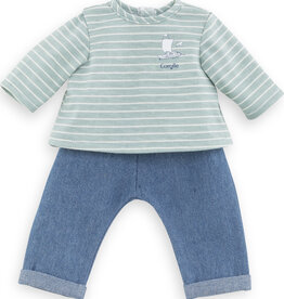 Corolle 14" PANTS and STRIPED T-SHIRT