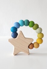 Bannor Toys Star Charm Wood Silicone Teether Mountain