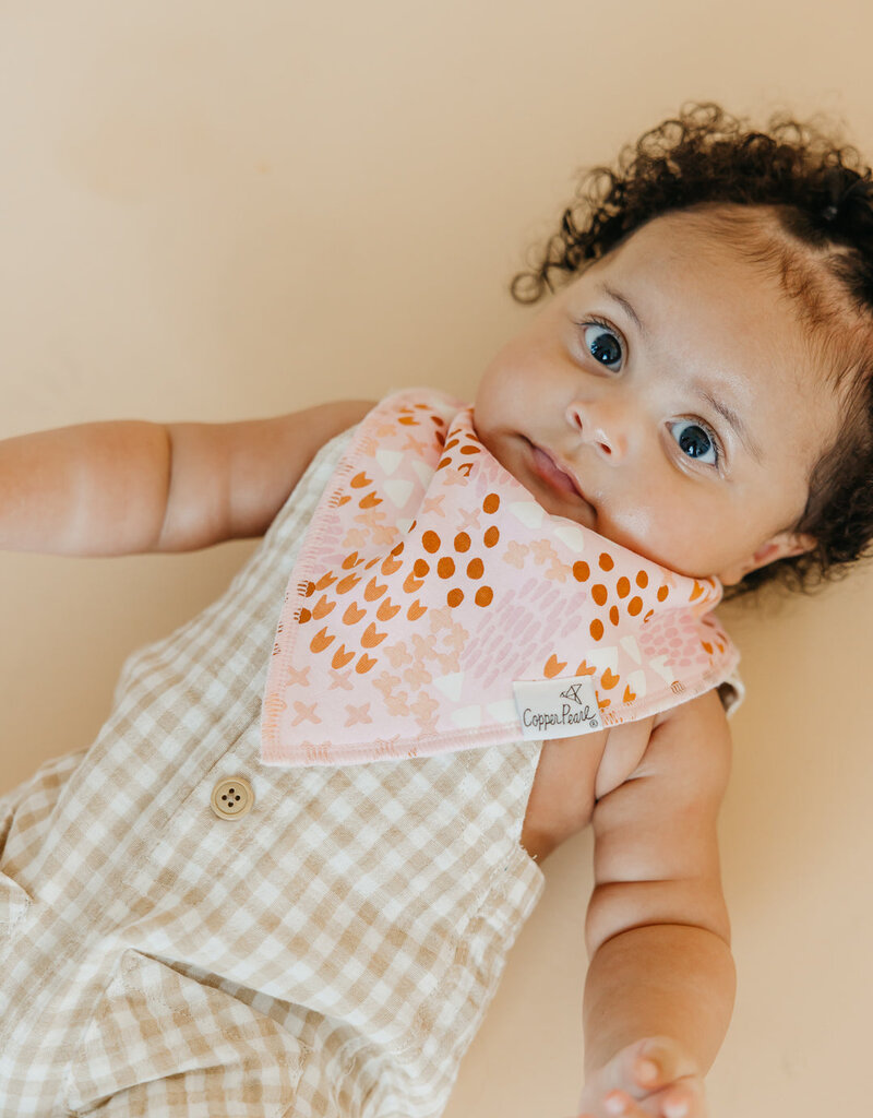 Copper Pearl Baby Bandana Bibs Set/4 Rue