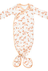 Copper Pearl Newborn Knotted Gown Rue