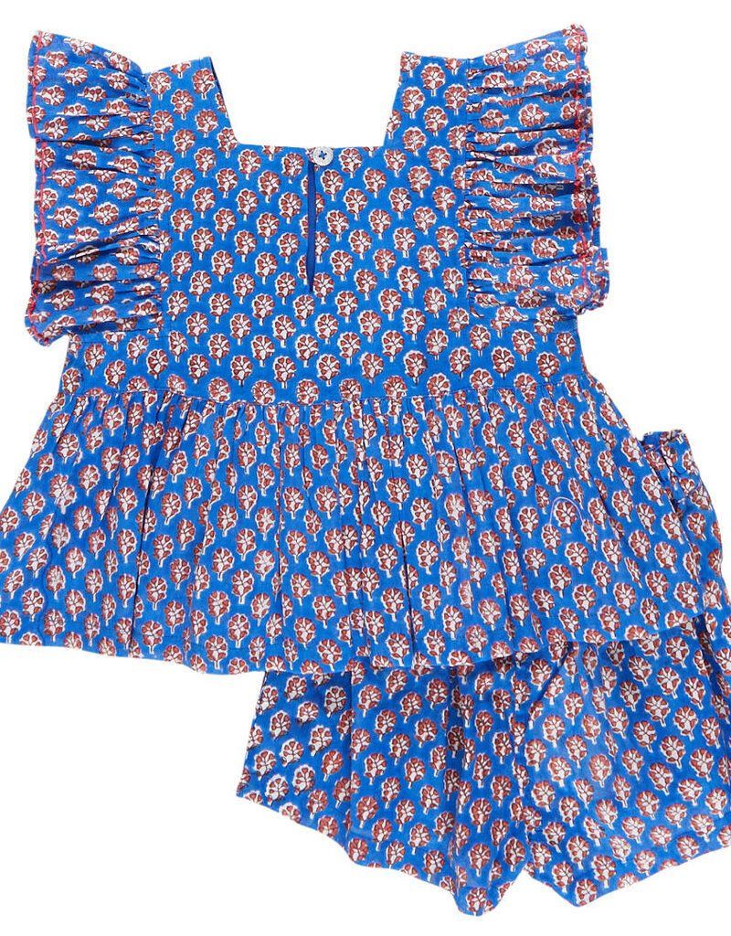 Phush Boutique Pretty Girl Tie Dye Two Piece Set Small / Blue