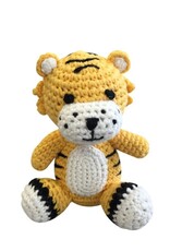 Zubels Tiger Crochet Dimple Rattle