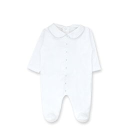 Tecomoabesos SALE DIAMOND PIMA FOOTIE WHITE LT BLUE