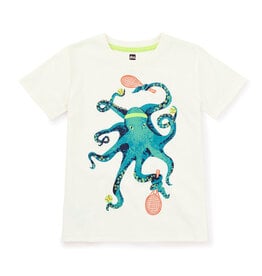 Tea Collection SALE Octo Tennis Graphic Tee Chalk