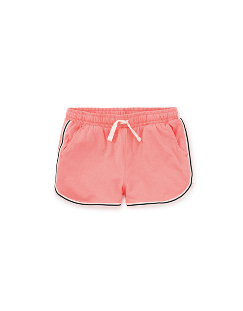 Tea Collection Striped Binding Track Shorts Bubble Gum