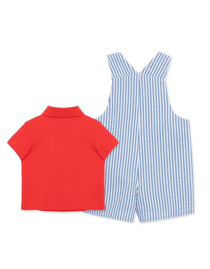 Little Me Baseball Shortall Set