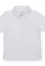 Lila + Hayes Will Performance Polo White