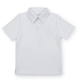 Lila + Hayes Performance Polo White