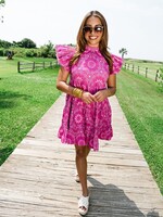 Briton Court SALE Maeve Mini Womens Dress Magenta