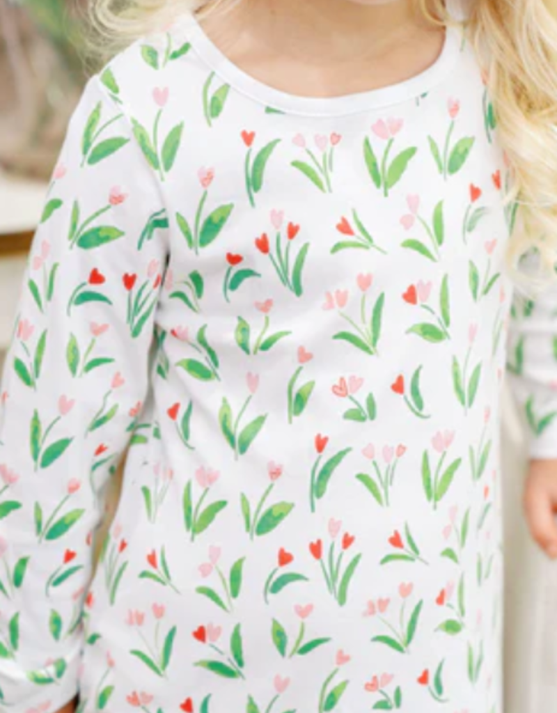 The Proper Peony Heart Blooms L/S Play Dress