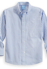 bella bliss Buttondown Shirt Blue Soft Check