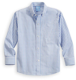 bella bliss SALE Buttondown Shirt Blue Soft Check