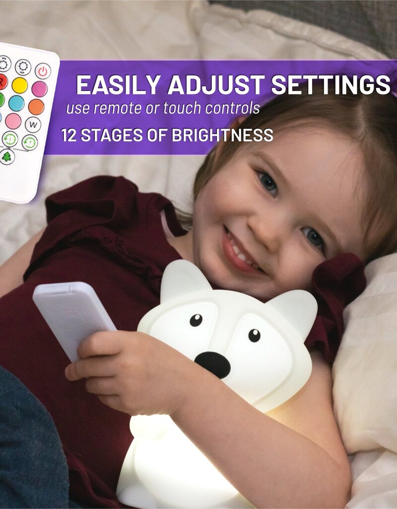 Lumieworld Lumipets LED Fox Night Light w/Remote