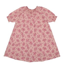 Maniere Smocked Floral S/S Dress Fuchsia