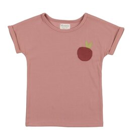 Maniere Ribbed Berry S/S Shirt Mauve