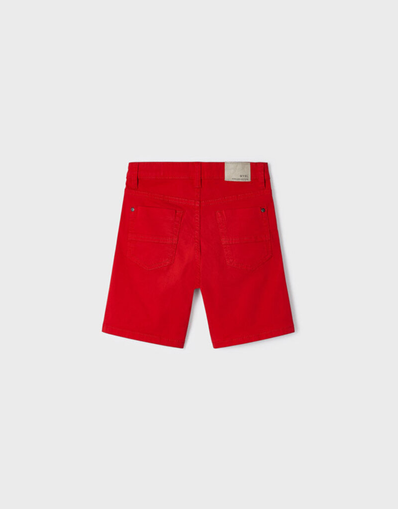 Mayoral Red 5 Pocket Twill Shorts