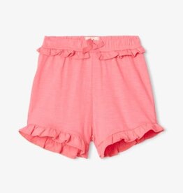 Hatley Kids Geranium Pink Toddler Ruffle Shorts