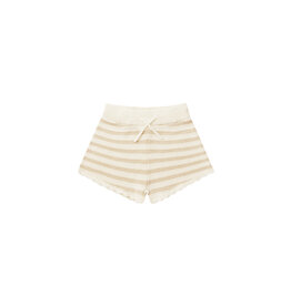 Rylee + Cru Inc. KNIT SHORTS SAND STRIPE