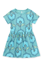 Tea Collection S/S Twirl Dress Hibiscus Wax Print