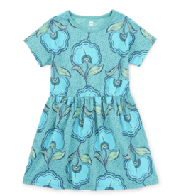 Tea Collection S/S Twirl Dress Hibiscus Wax Print