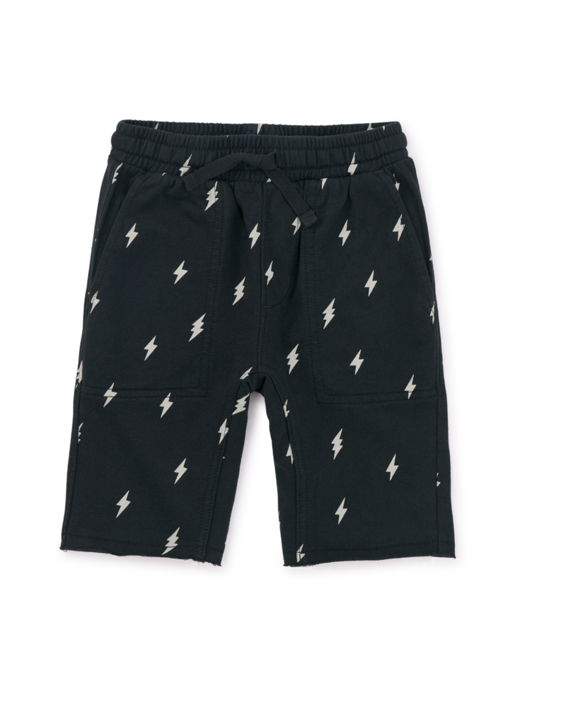 Tea Collection Gym Shorts Lightning Bolts in Black