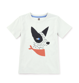 Tea Collection Dog Graphic Tee Vapor