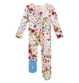 Barbara Ruffled Zippered Footie