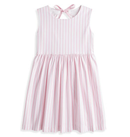 bella bliss SALE Scalloped Shelby Dress Pink Wide Oxford Stripe