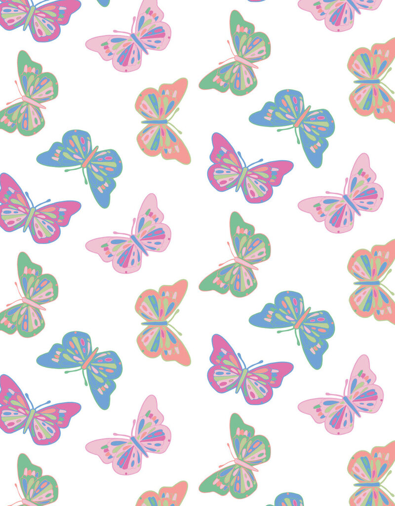 Lila + Hayes Emery Short Set Bright Butterflies