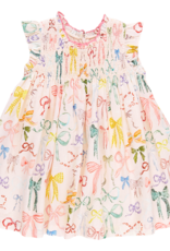 Pink Chicken stevie dress watercolor bows