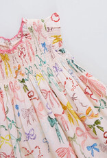 Pink Chicken stevie dress watercolor bows