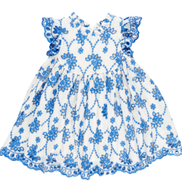 Pink Chicken cynthia dress blue eyelet