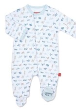Magnetic Me Airplanes Organic Cotton Footie