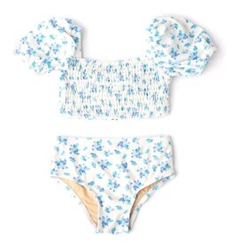 Shade Critters terry smock mid-rise bikini cottage rose blue