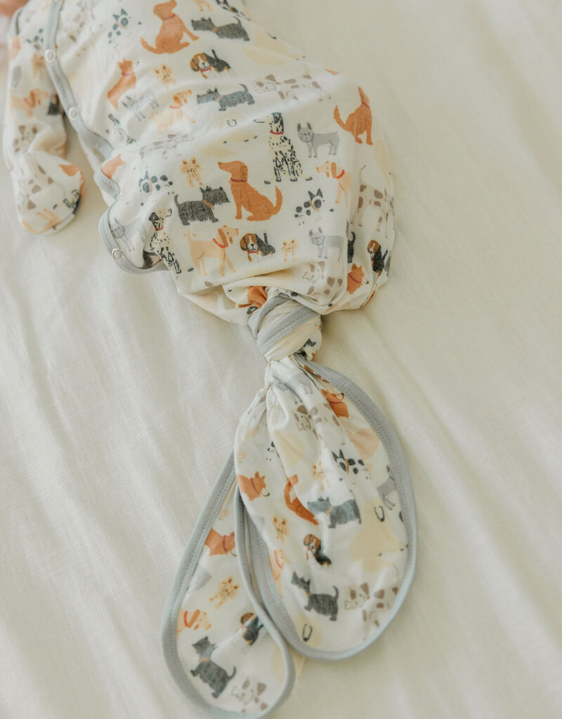 Copper Pearl Newborn Knotted Gown Rufus