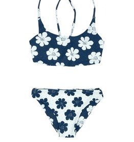 Feather 4 Arrow SALE. NAVY WAVERLY REVERSIBLE BIKINI
