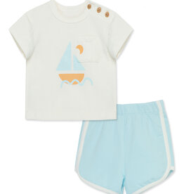 Little Me Sail Away 2pc Short Set