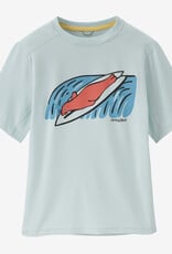 Patagonia Kids' Capilene® Silkweight T-Shirt  Surf Seal: Wispy Green