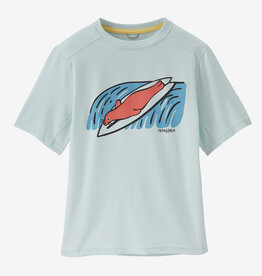 Patagonia Kids' Capilene® Silkweight T-Shirt  Surf Seal: Wispy Green