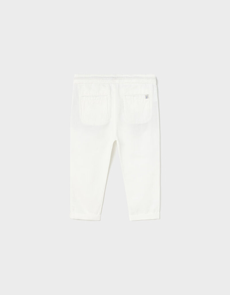 Mayoral Cream Linen Relax Pant