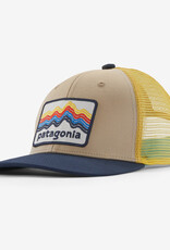 Patagonia Kids Trucker Hat Ridge Rise Stripe Oar Tan RITN