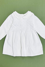 Viverano Peter Pan Tulip Knit Sweater Dress Dove White