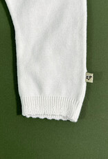 Viverano Floral Embroidered Knit Jumpsuit Dove White