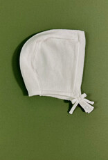 Viverano Pointelle Knit Sleep Gown/Hat Set Dove White