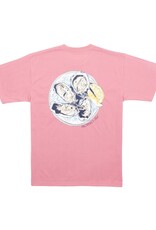 Properly Tied Oyster Tray S/S Tee Salmon