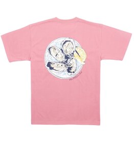 Properly Tied SALE Oyster Tray S/S Tee Salmon