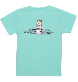 Properly Tied No Wake S/S Tee Seafoam