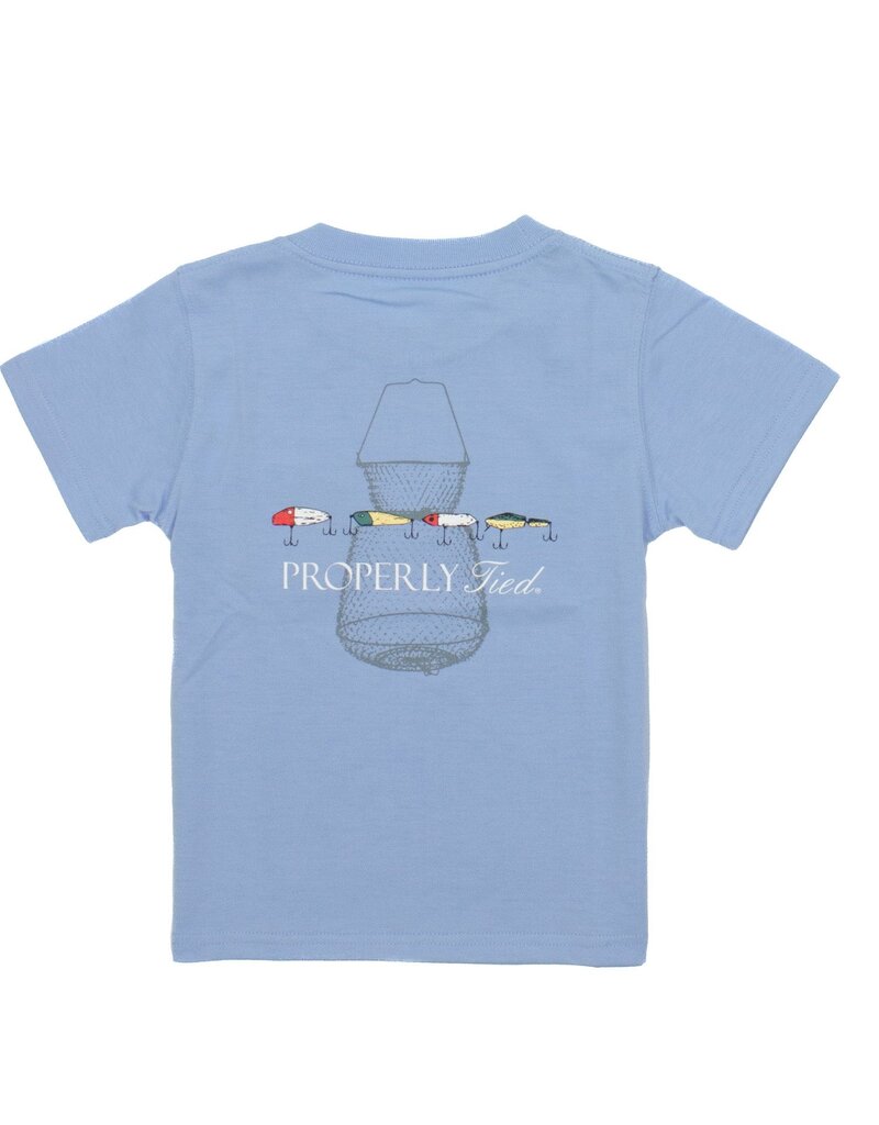 Properly Tied Vintage Lures S/S Tee Lt Blue